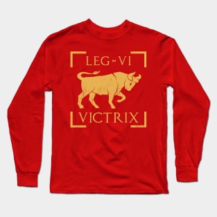 Legio VI Victrix Bull Emblem Roman Legion Long Sleeve T-Shirt